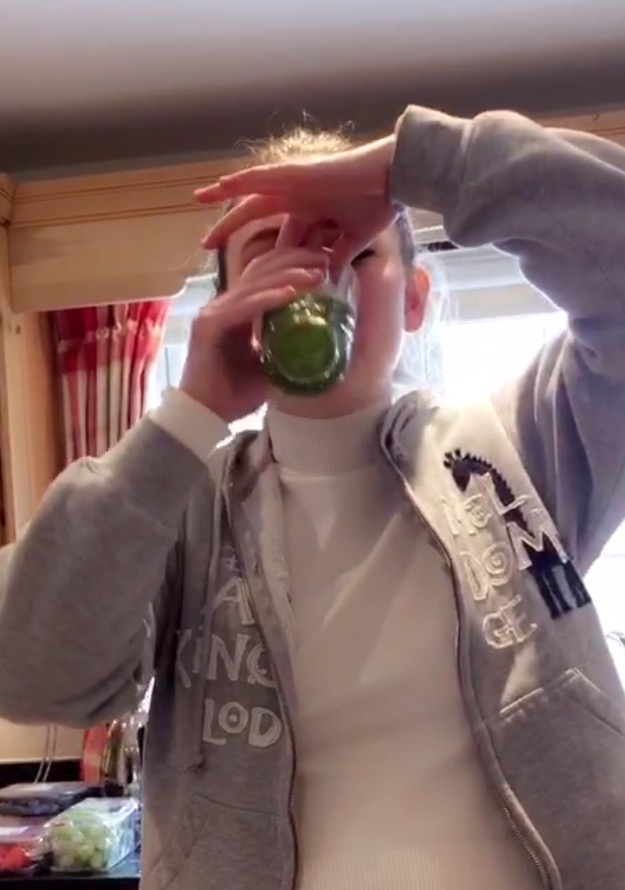 necking green juice isn't as fun as necking alcohol