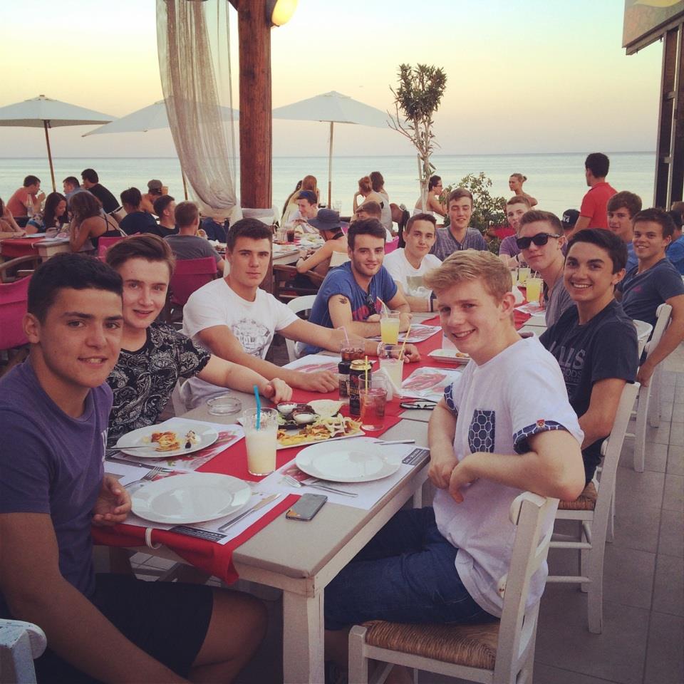 This was the most civilised we'd be all week