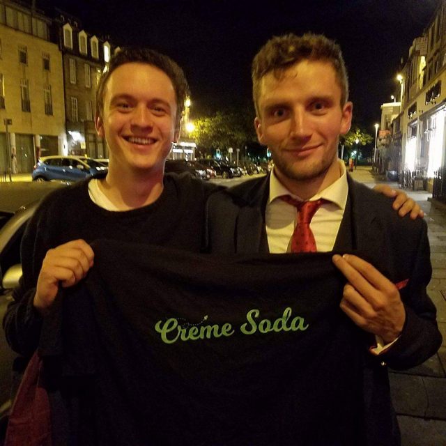 Skinner with his free shirt