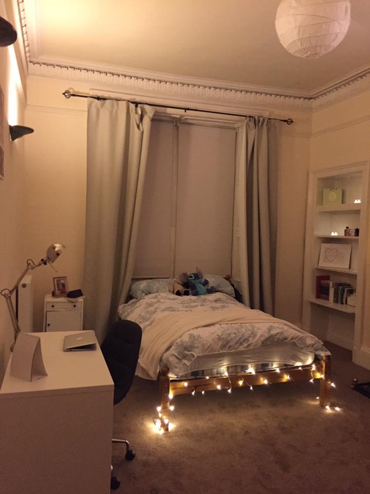 (Fairylights are a cheap and cheerful way of making your room feel instantly cosy, and in Eds you'll need it)