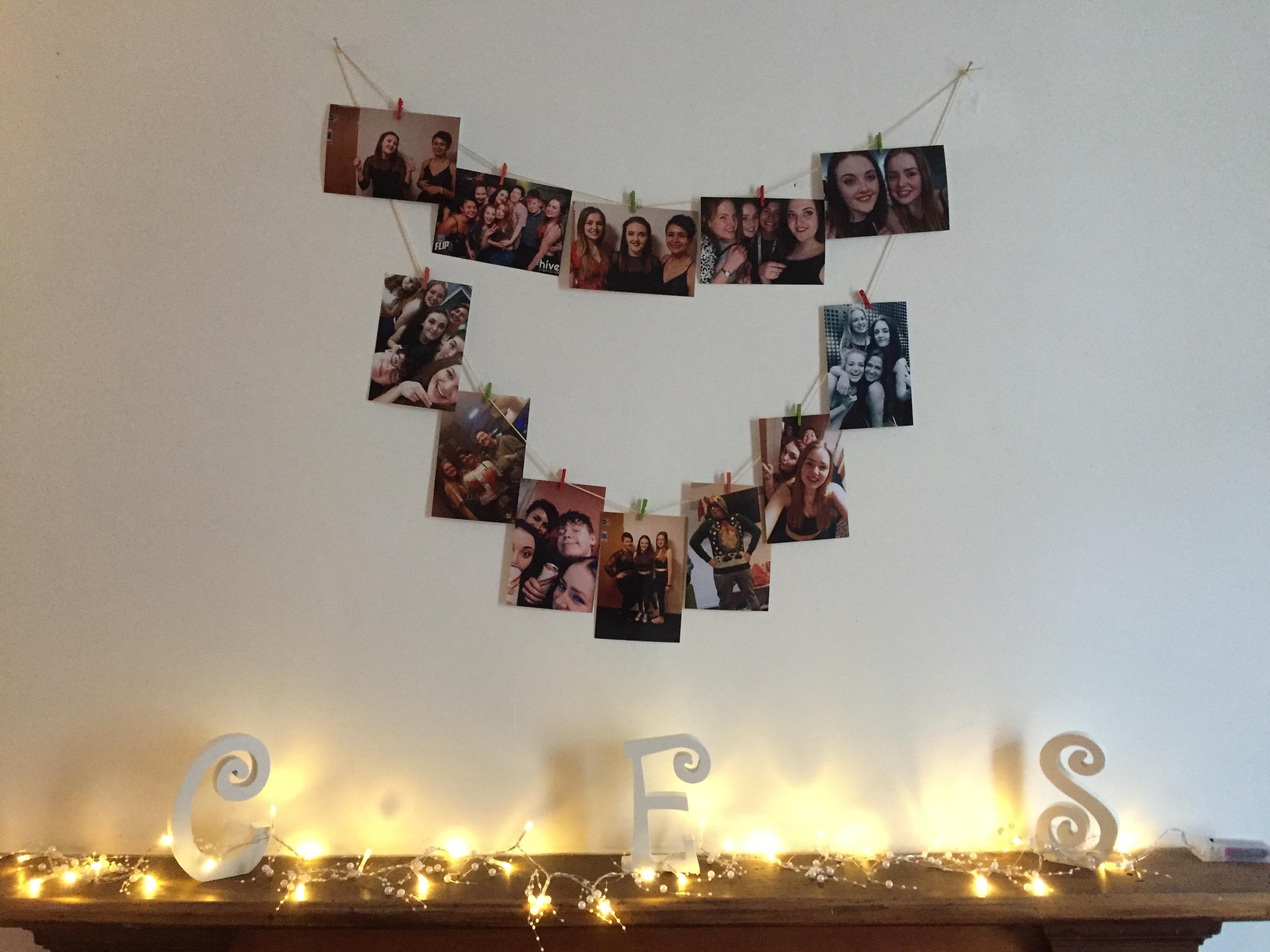 Obligatory photographic decor, thanks to the FreePrints app 