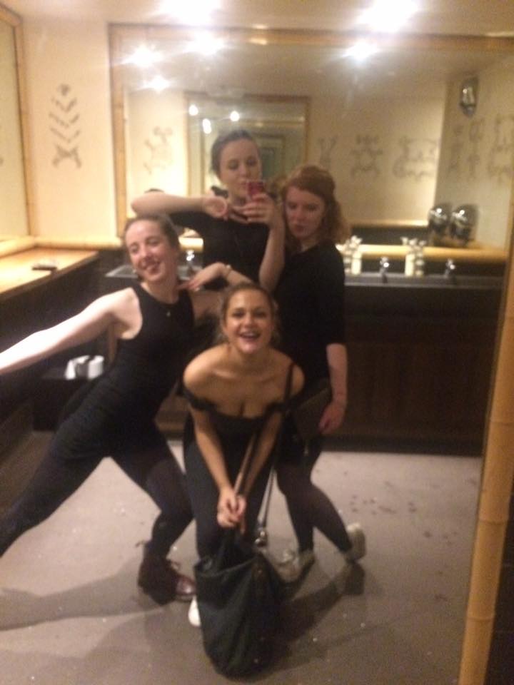 Standard club toilet/auditioning for a girl band photo