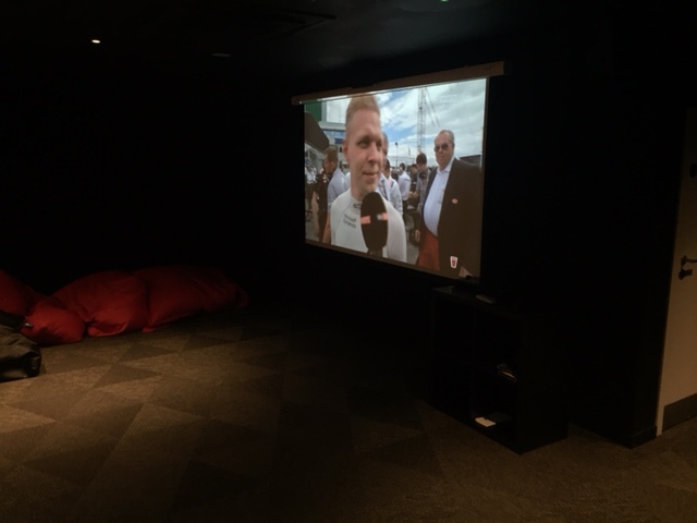 The shared cinema room