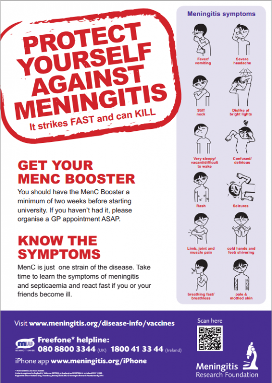 How to spot meningitis at university