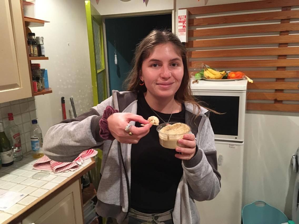 Image may contain: Smile, Portrait, Face, Oven, Electrical Device, Appliance, Person, People, Human, Bottle