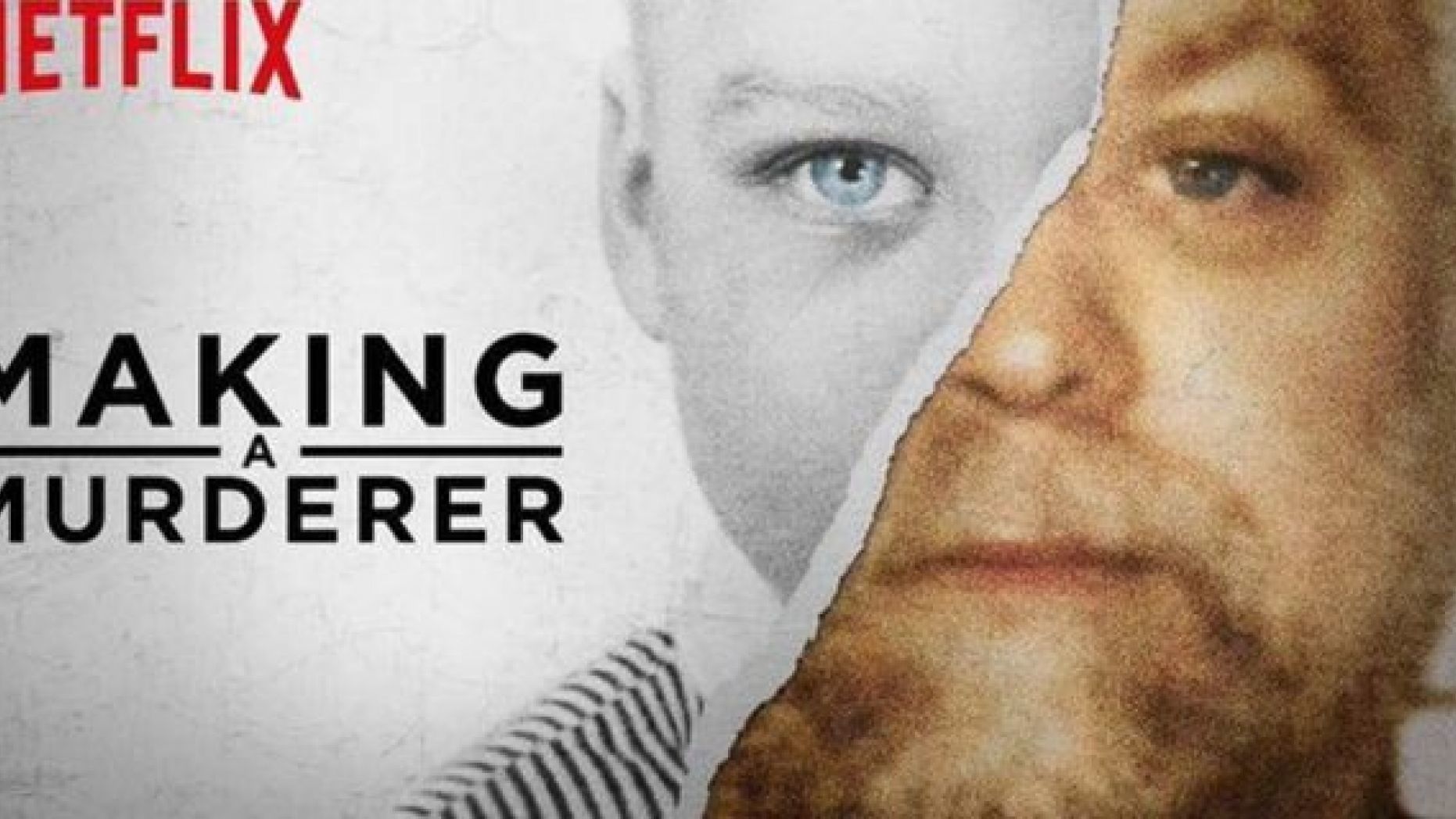 Image may contain: Netflix true crime, crime, documentary, Netflix, Making a Murderer, Photography, Portrait, Photo, Text, Poster, Advertisement, Head, Human, Person, Face