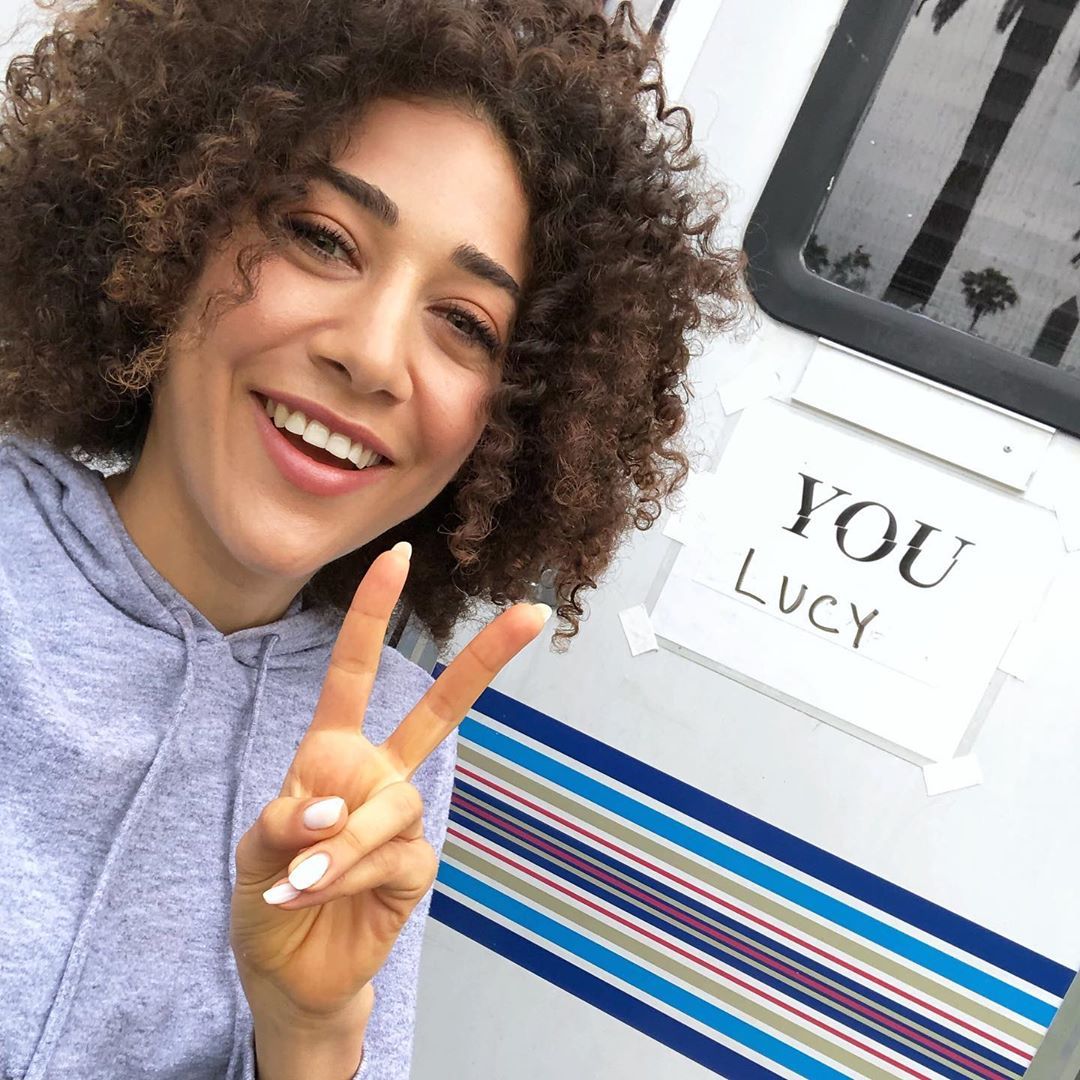 Image may contain: You season 2 cast, Netflix, You, season 2, cast list, cast, Marielle Scott, Lucy, Girl, Finger, Female, Face, Person, Human, Hair