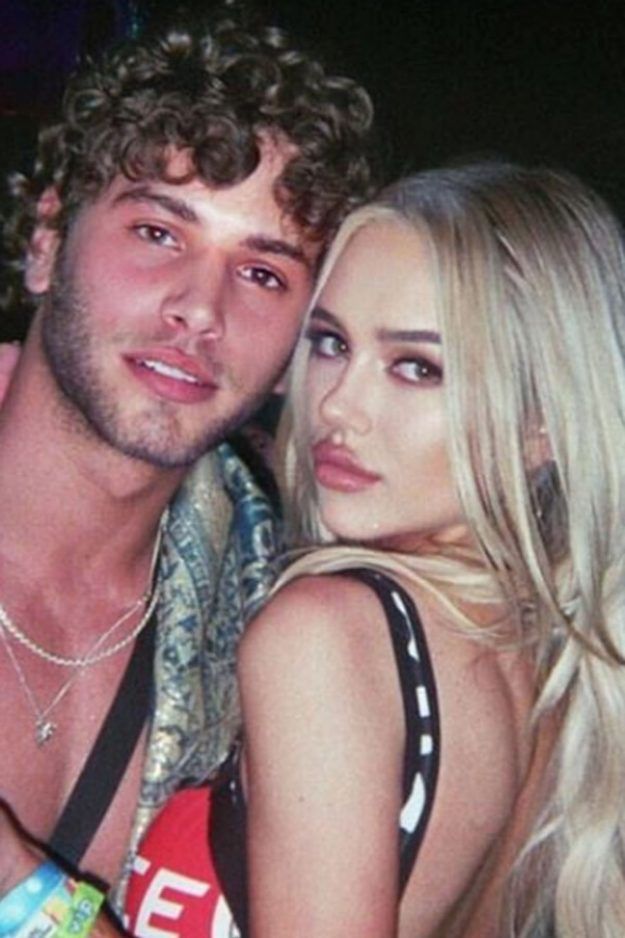 Image may contain: Delilah Belle Hamlin, Eyal Booker, Delilah Belle, Adam Collard, Love Island, girlfriend, boyfriend,Photo, Portrait, Photography, Pendant, Dating, Person, Face, Human