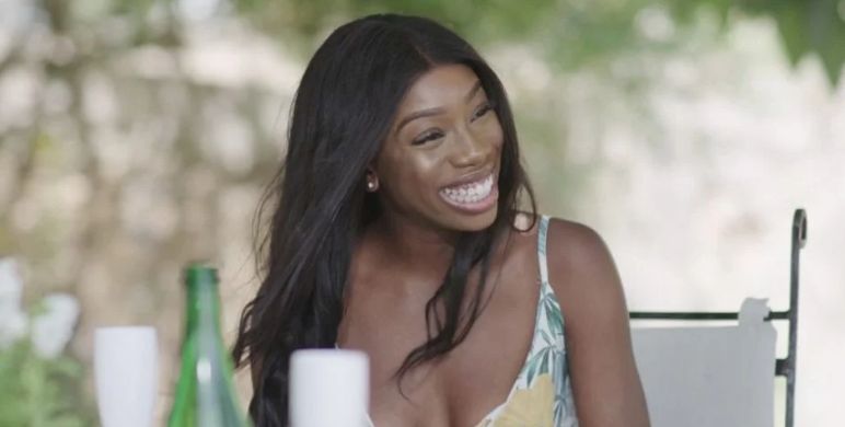 Image may contain: Photo, Portrait, Photography, Hair, Female, Smile, Face, Person, Human, who left love island, last night, love island, 2019, yewande biala, danny, arabella, dumped, contestant, evict, cast, Islander, news, gossip, latest