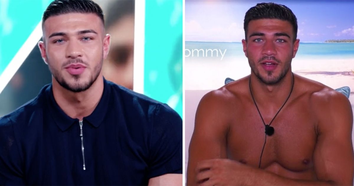 Image may contain: Love Island tans, Love Island, tan, burn, sun, before, after, tanformation, Tommy Fury,  Necklace, Accessories, Jewelry, Accessory, Man, Face, Human, Person