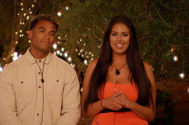Image may contain: Anna Love Island, Jordan, gossip, Anna, Love Island, latest, news, gossip, last night, left, dumped, vote, Plant, Tree, Lighting, Apparel, Clothing, Person, Human