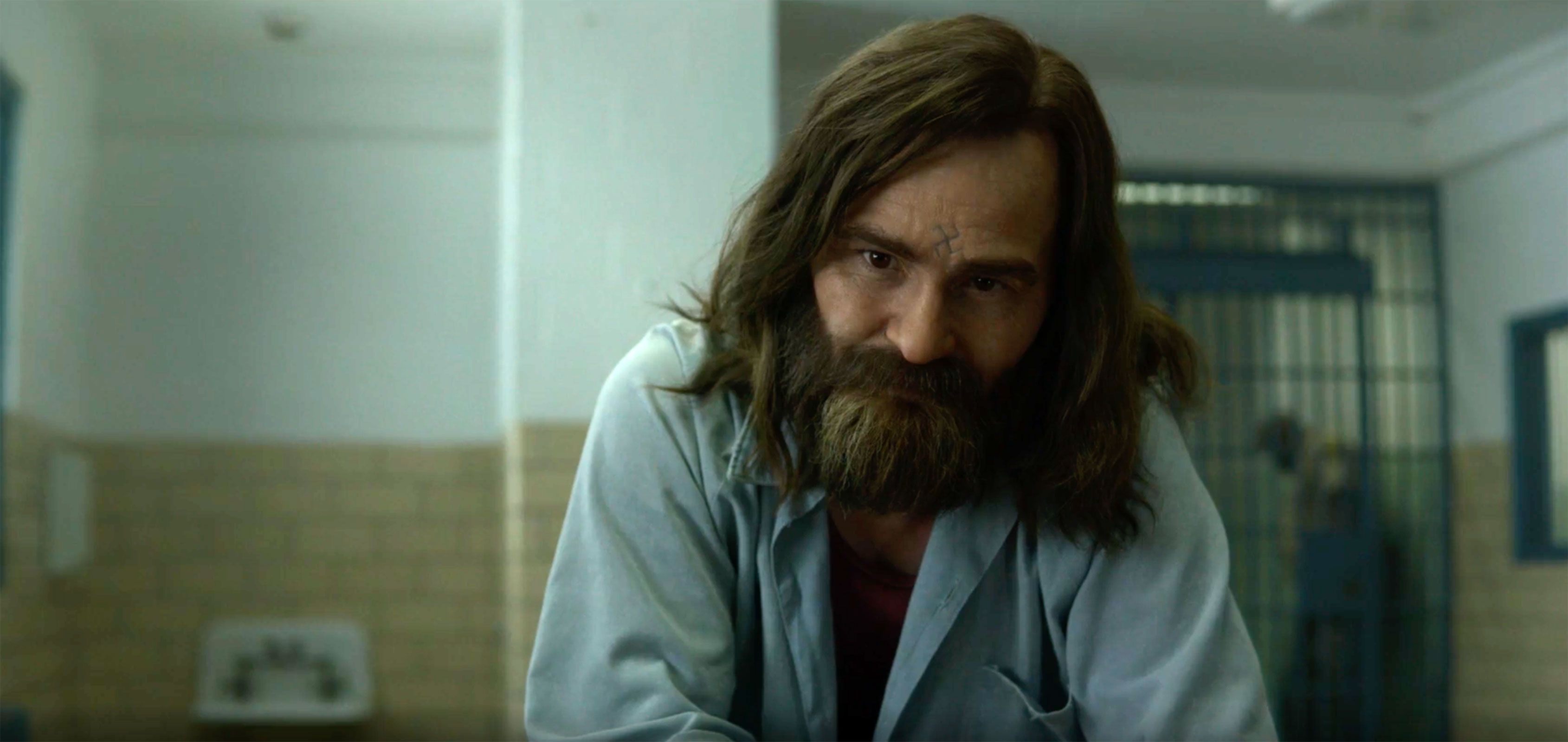 Image may contain: The Manson family, Charles Manson, Mindhunter, season two, Netflix, story, Manson, real life, prison, dead, now, young, latest, what happened, what they did, murders, victims, killing, story, Beard, Face, Person, Human