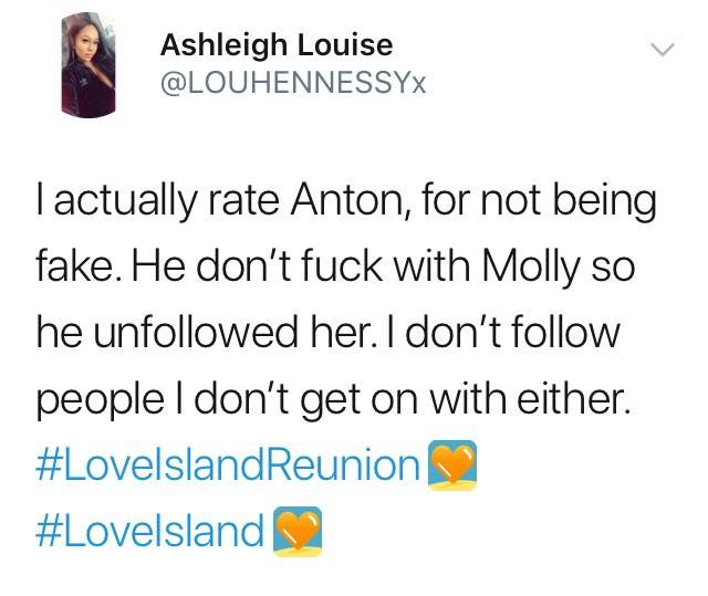 Image may contain: Love Island reunion memes, Love Island, reunion, meme, reaction, tweet, funny, last night, Anton, Molly-Mae, Instagram, unfollow, Face, Flyer, Paper, Brochure, Advertisement, Poster, Text, Human, Person