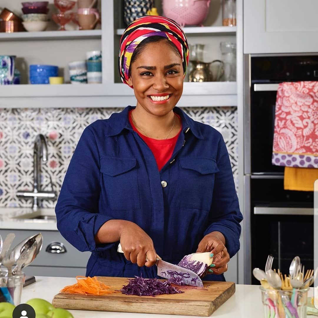 Image may contain: reality TV rich list, UK, reality TV, net worth, earnings, money, salary, rich, worth, Nadiya Hussain, Great British Bake Off, Cupboard, Closet, Clothing, Helmet, Apparel, Furniture, Shelf, Person, Human