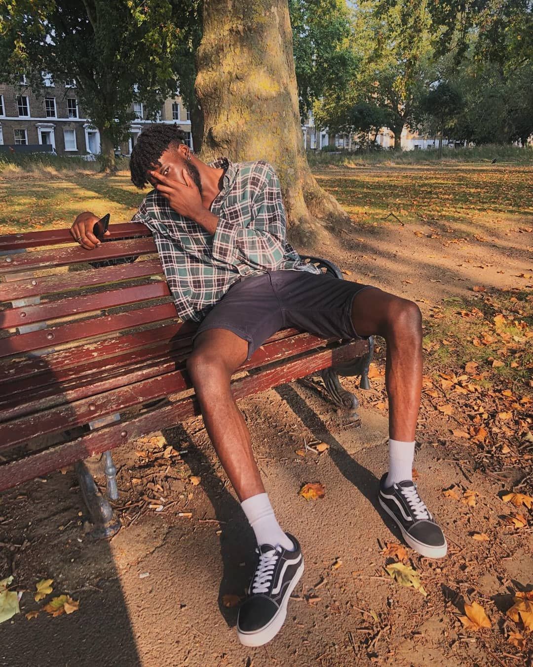 Image may contain: Top Boy cast, Top Boy, season 3, Netflix, Alessandro Babalola, Haze, Ground, Bench, Furniture, Sitting, Person, Human, Apparel, Footwear, Shoe, Clothing