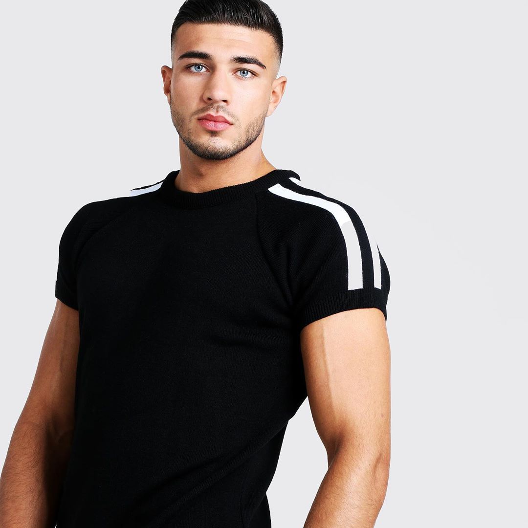 Image may contain: Love Island 2019 contestants, Love Island, 2019, now, job, Instagram, updates, news, latest, series five, Tommy Fury, Man, Long Sleeve, Person, Human, T-Shirt, Sleeve, Clothing, Apparel