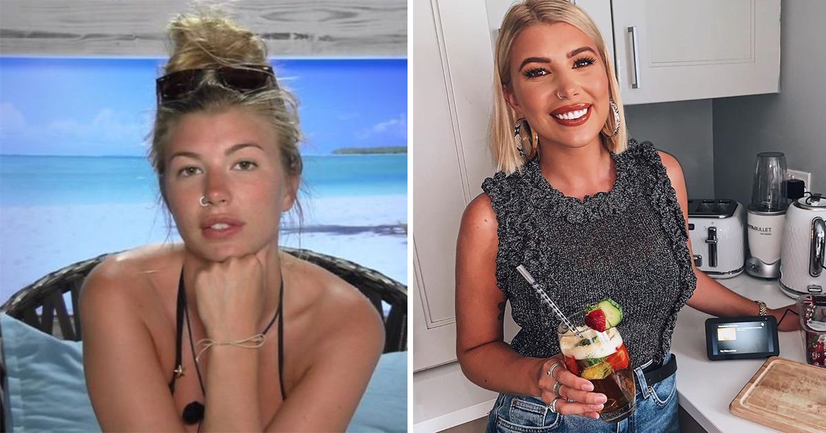 Image may contain: Love Island transformations, Love Island, 2016, series two, Olivia Buckland, then, now, before, after, plastic, cosmetic, surgery, filler, lips, boob job, veneers, teeth, glow up, change, Portrait, Photo, Photography, Clothing, Apparel, Face, Accessory, Sunglasses, Accessories, Kid, Teen, Child, Girl, Blonde, Woman, Female, Person, Human