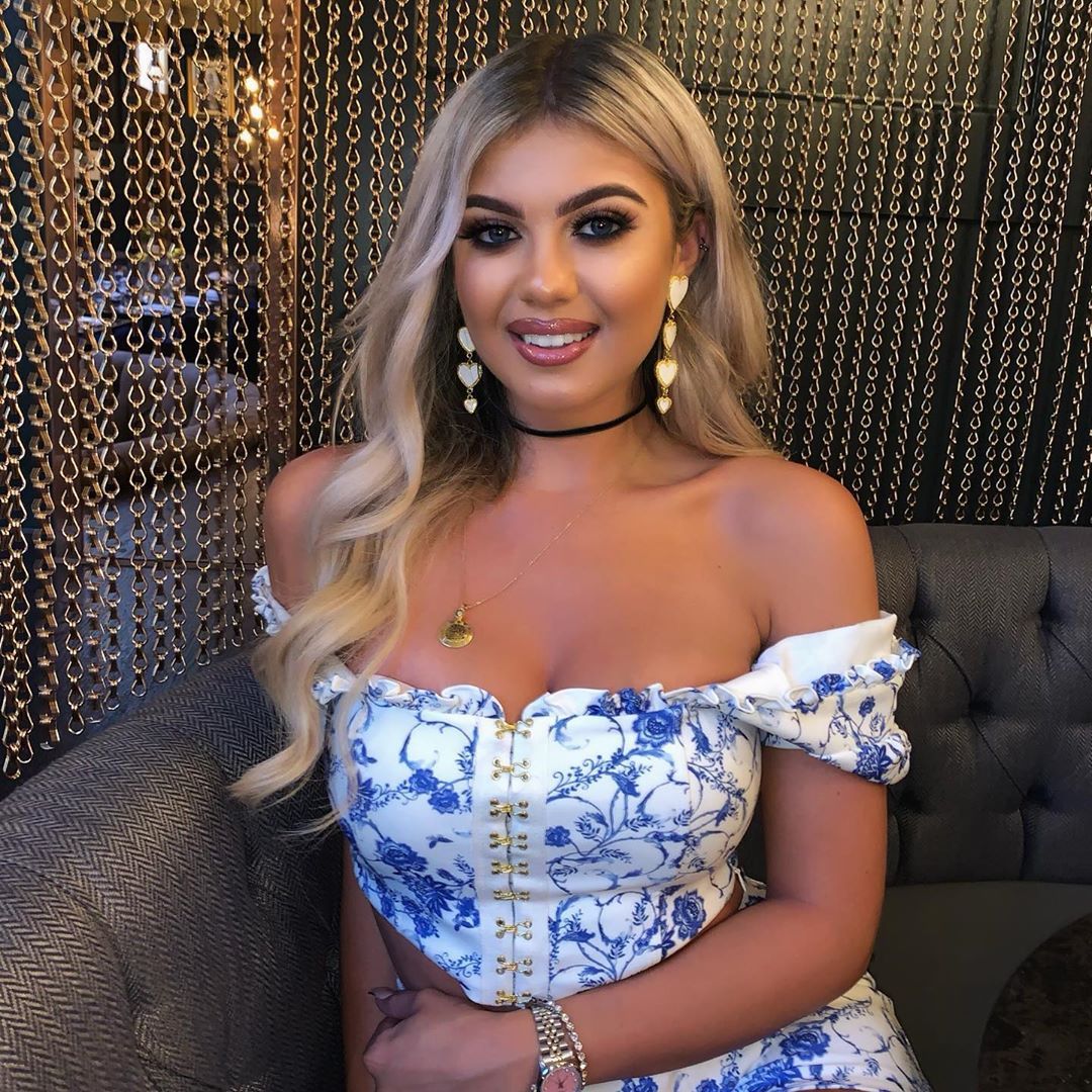 Image may contain: Love Island 2019 contestants, Love Island, 2019, now, job, Instagram, updates, news, latest, series five, Belle Hassan, Robe, Gown, Fashion, Evening Dress, Human, Person, Furniture, Couch, Clothing, Apparel