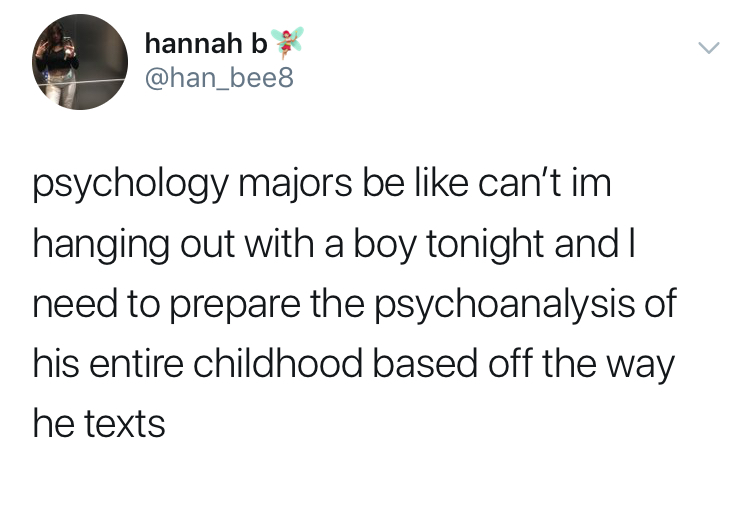 psychology major memes