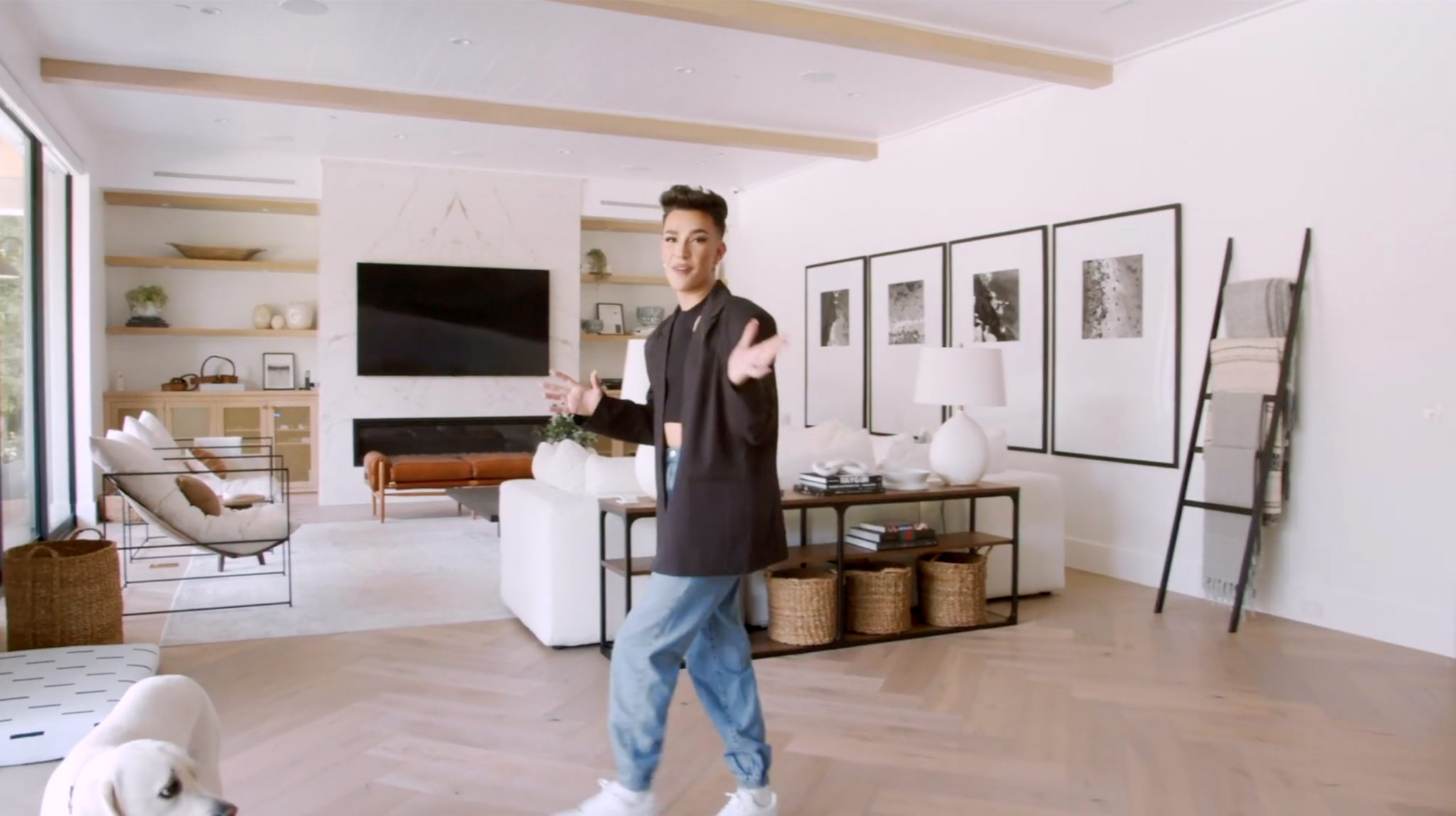 James Charles showed fans his LA mansion and it's absolutely humongous