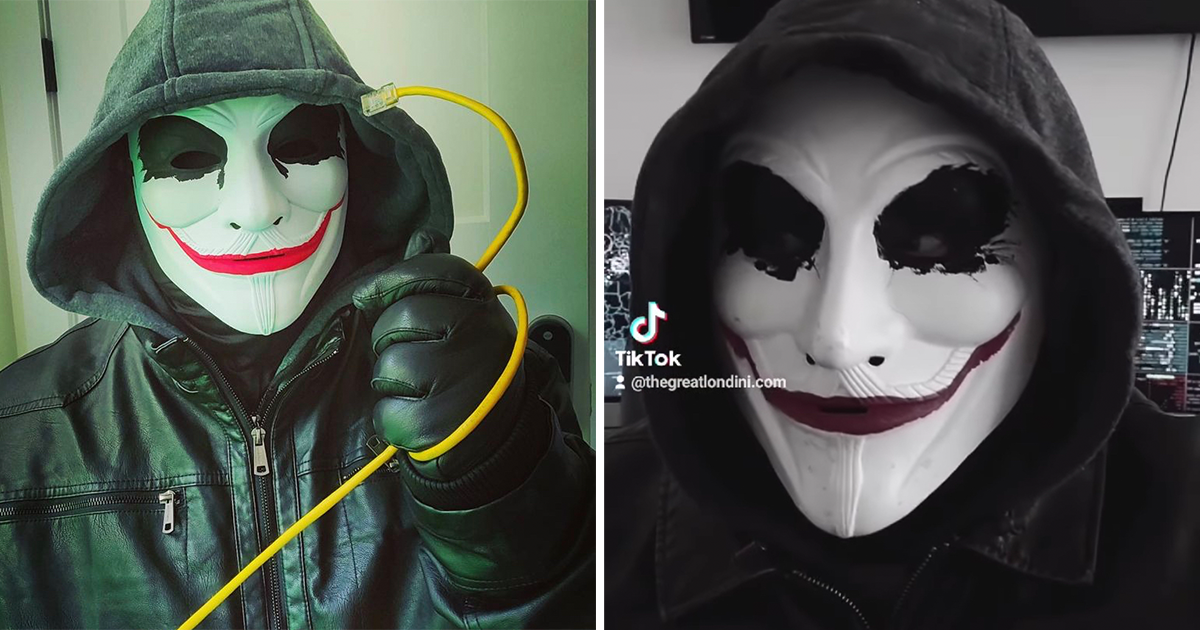 Meet the Great Londini The masked vigilante trying to clear up TikTok