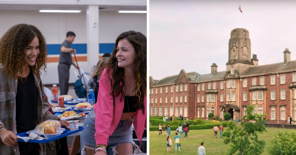 Match the Netflix teen drama school to the show it appears in quiz