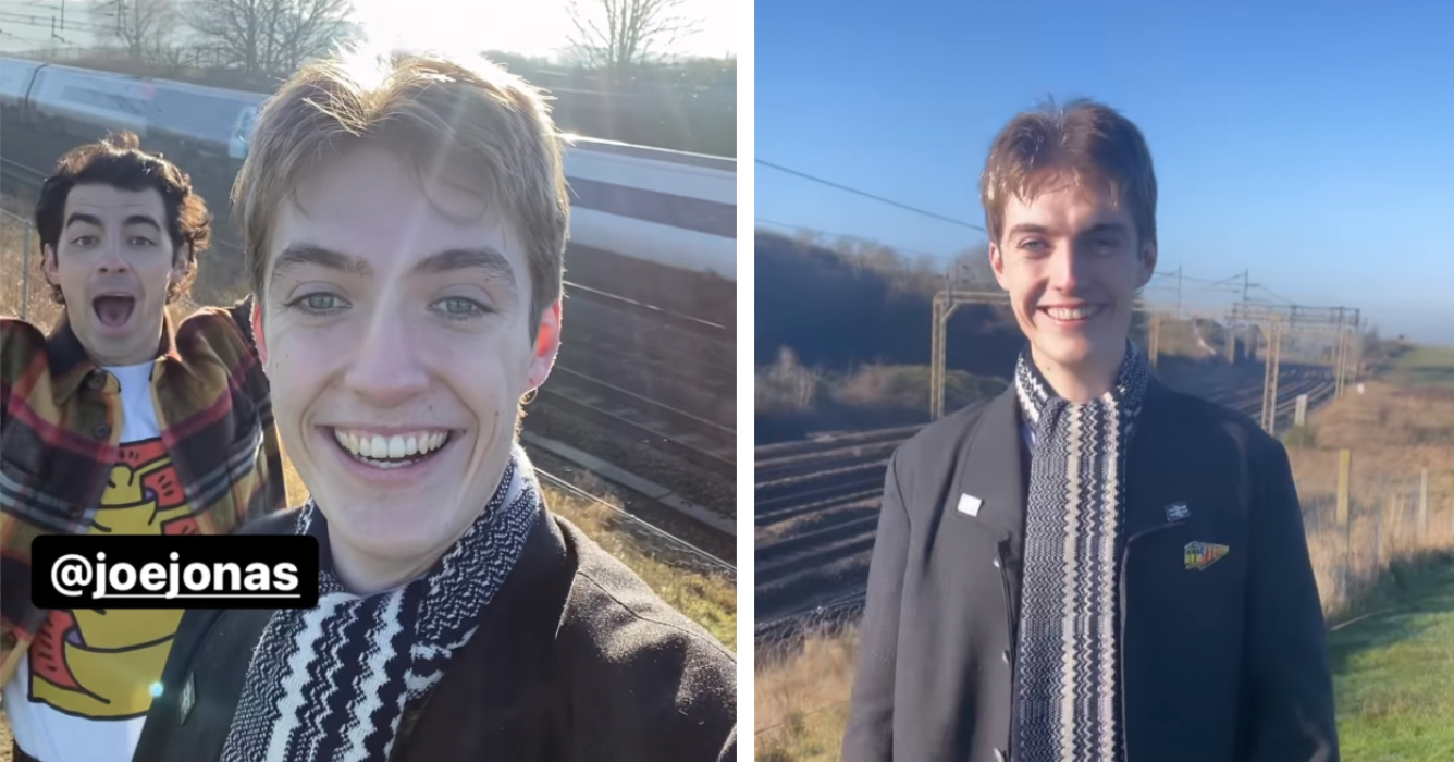 Joe Jonas has gone trainspotting with Francis Bourgeois and this is NOT