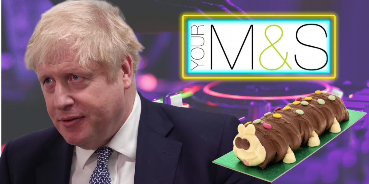 boris johnson's birthday party m&s