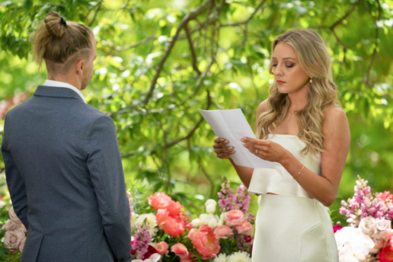 Cameron reveals his message to Lyndall at their MAFS Australia final vows
