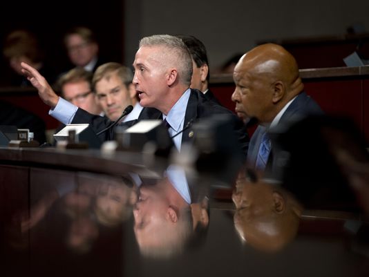 Chairmen Trey Gowdy and Elijah Cummings of the Benghazi Committee