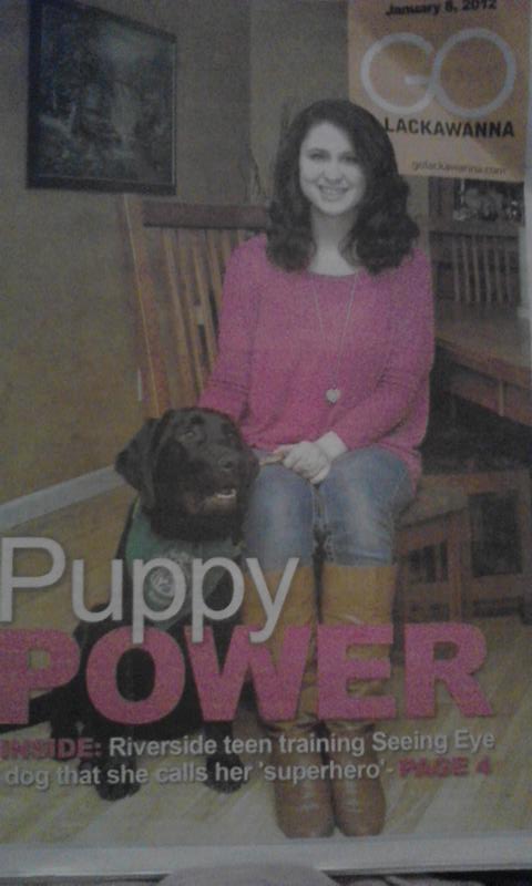 Toby was such a hit, he got a story written about him in the local paper!