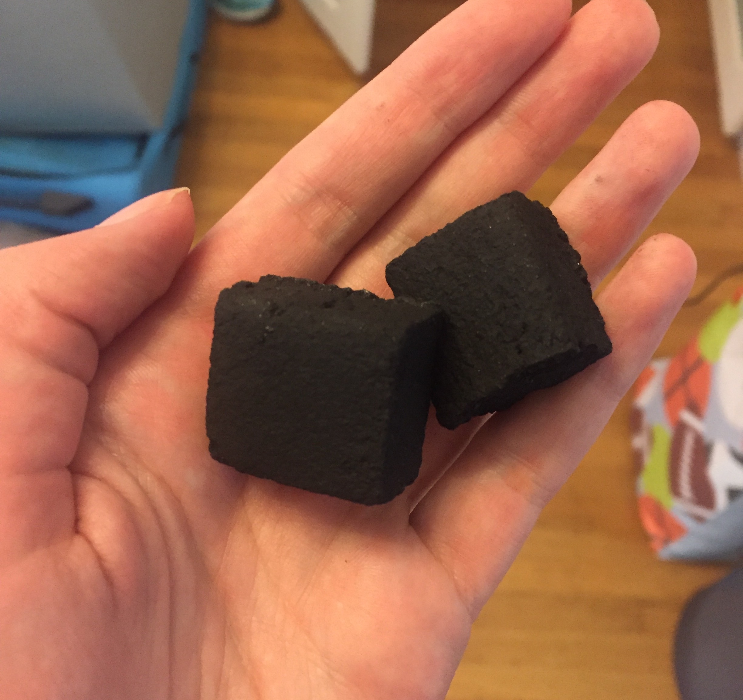 I tried to make nose strips with Elmer's glue and charcoal