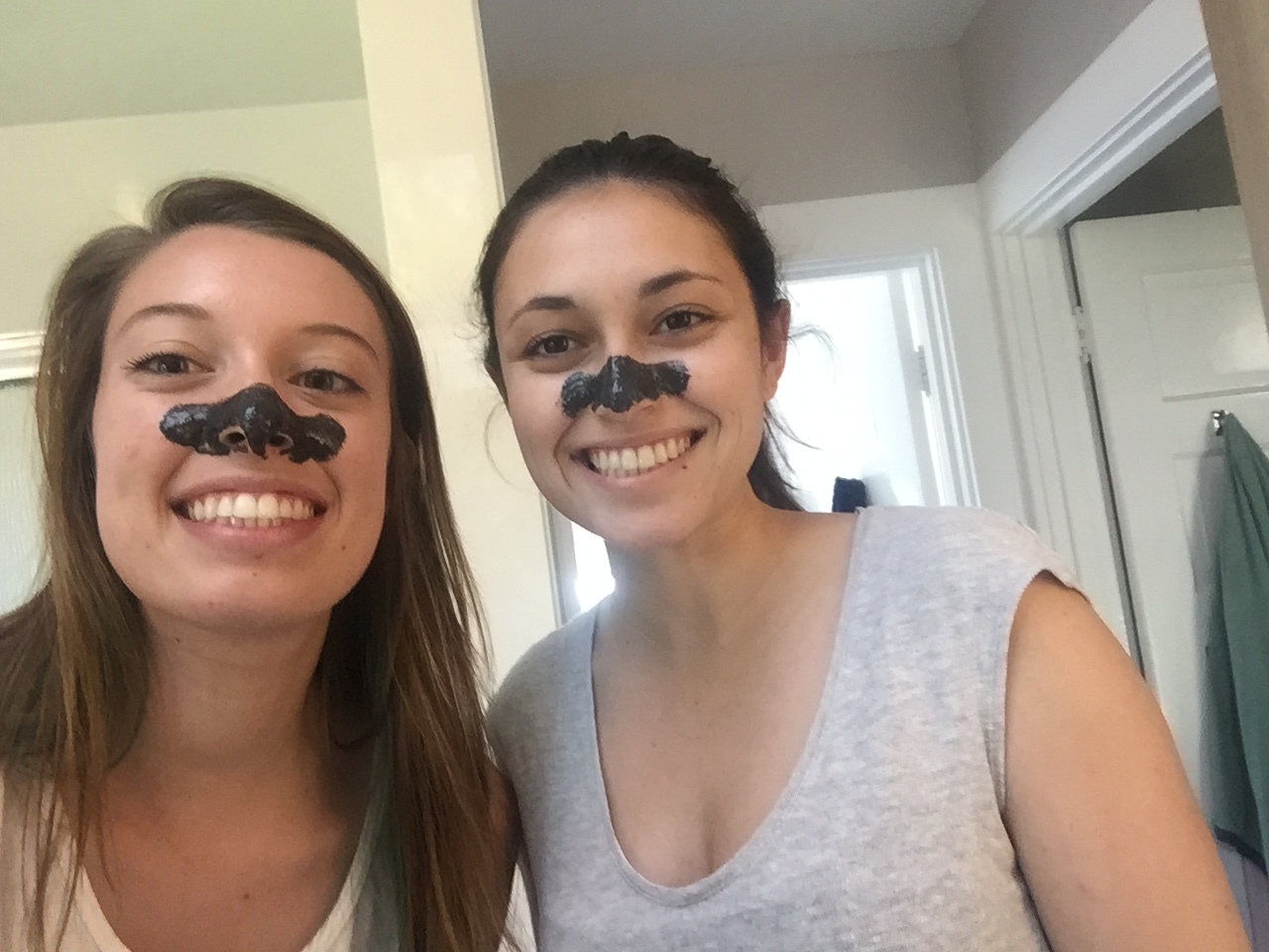 I tried to make nose strips with Elmer's glue and charcoal