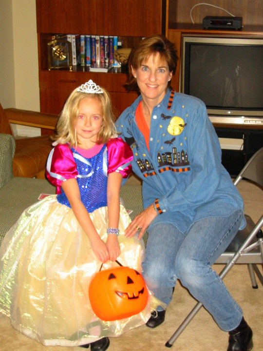 My mom and I during Halloween