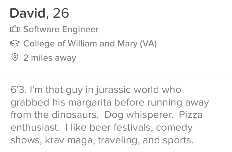 I stopped reading after 6'3. For all I know this guy could be into frisbee