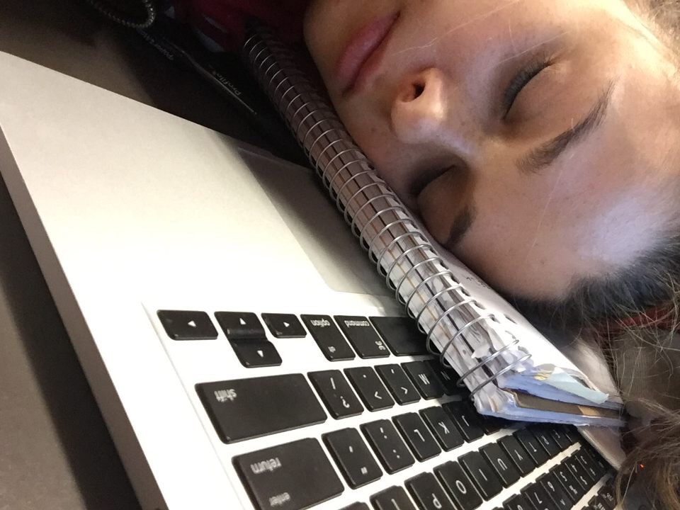 Your notebook makes the perfect pillow