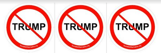 Cover photo of the "Protest Trump in Boston" event page