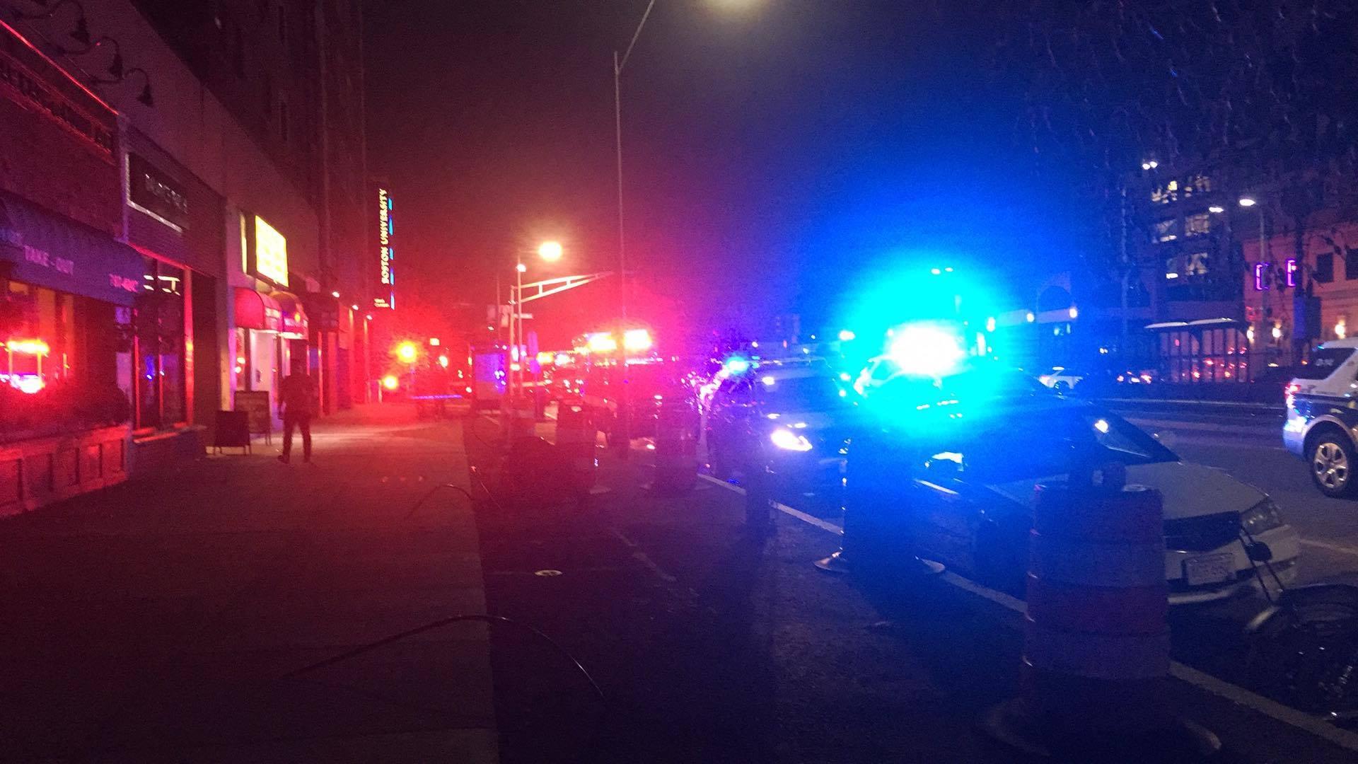 Sleeper Hall being evacuated due to fire