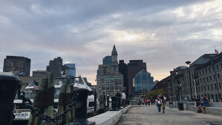 View from the harbor