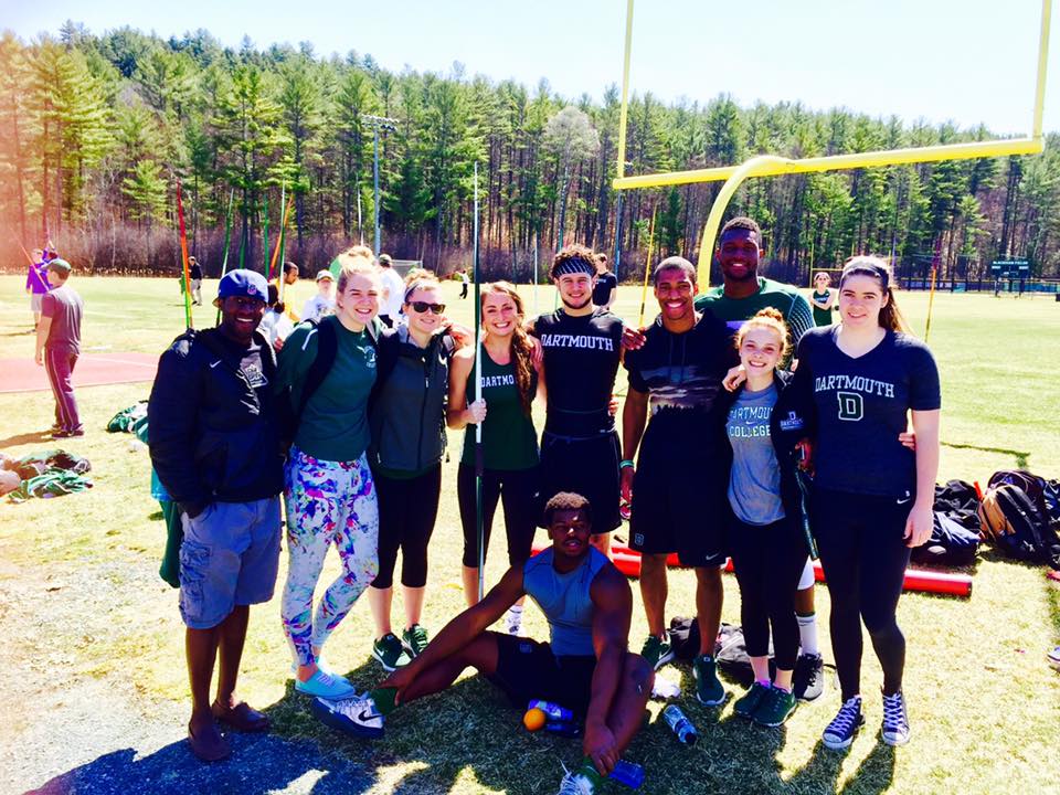 Moriah and friends at her most recent home track meet