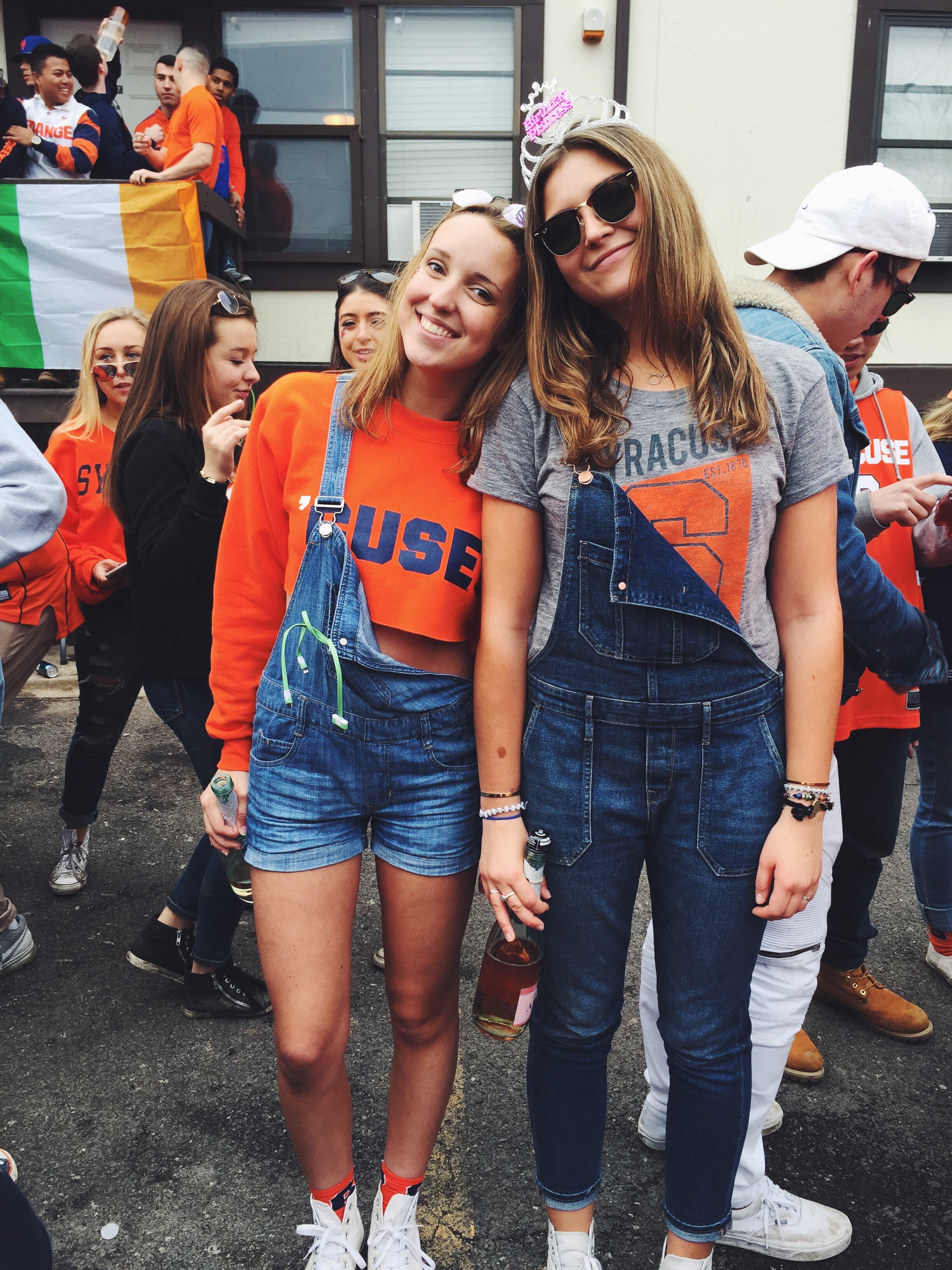 Freshmen Caroline Wenger and Courtney Anderson
