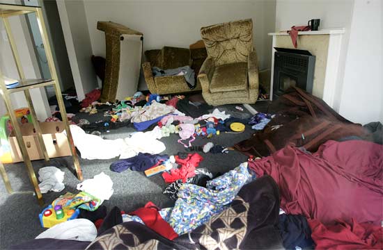 If you've never been burgled, it looks a bit like this