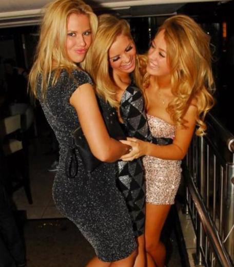 Alix and friends during more carefree times
