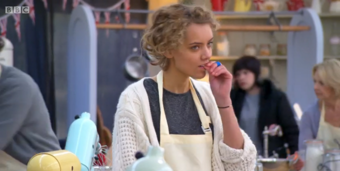 Caking in her boots: "Traumatised" student during first challenge