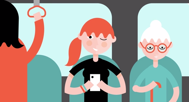 You can even use it on the bus next to an old lady and it won't be at all weird...