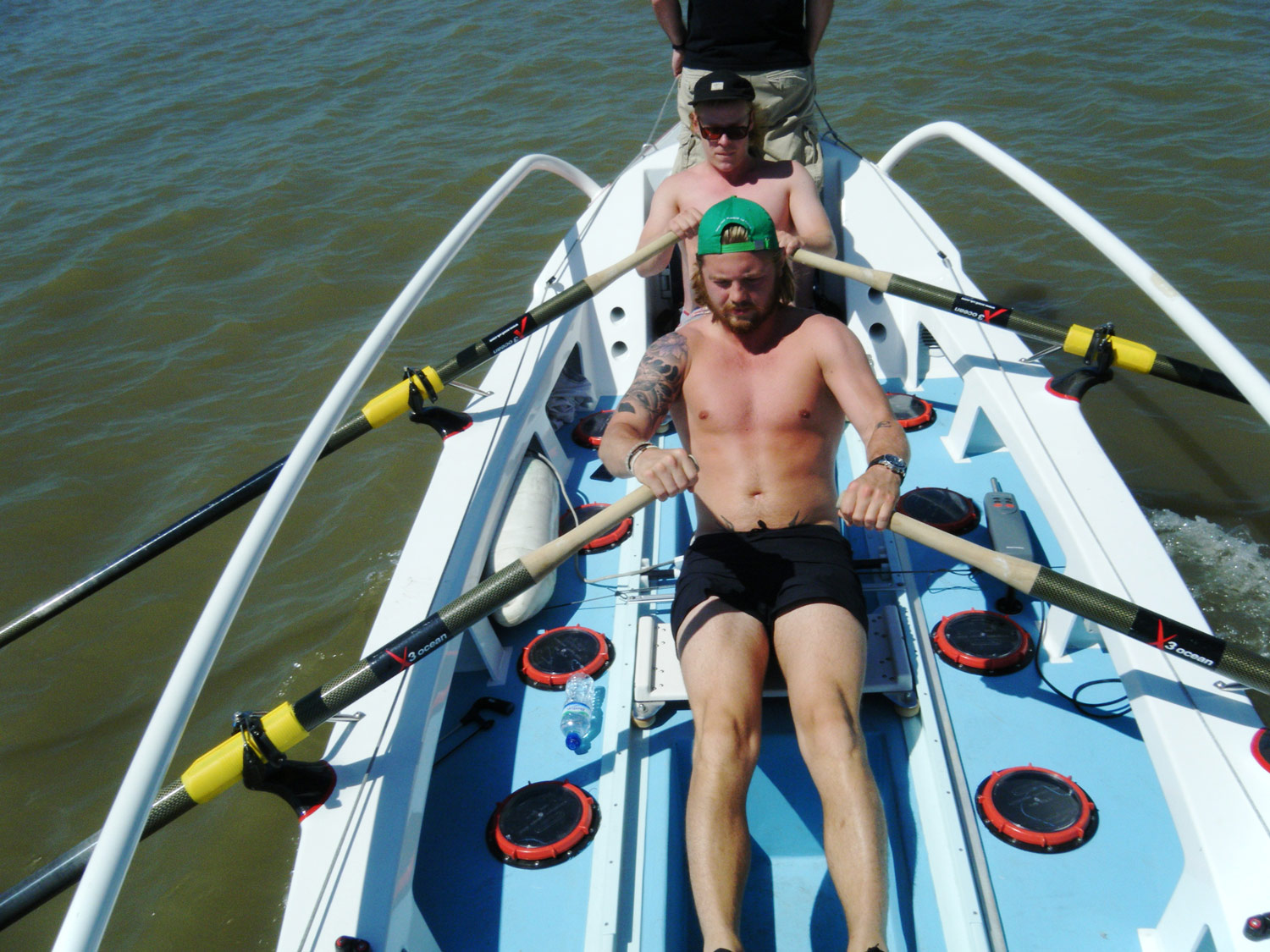 Gruelling...Jamie and Luke will lose half a kg every day