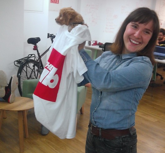 Luckily for him Charlie (right) lives at Tab HQ and not at the RVC