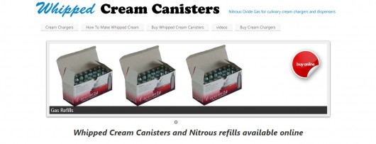 Most people buy online from websites claiming to sell the canisters for whipped cream