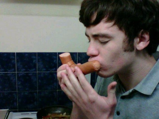 When your flatmate gets so drunk they think a hot dog is their girlfriend