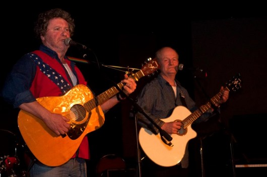 Phil Pope with comedian Rory McGrath (photo: Jessie Fuellenkemper)
